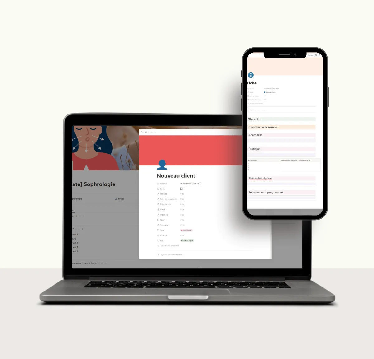 SophroGest – Le template Notion pour organiser facilement votre pratique de Sophrologie – Image 2