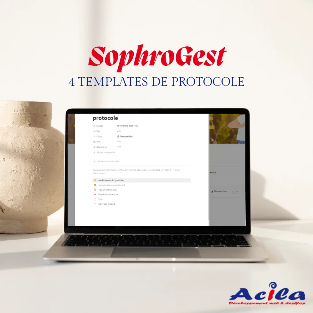 SophroGest – Le template Notion pour organiser facilement votre pratique de Sophrologie – Image 3