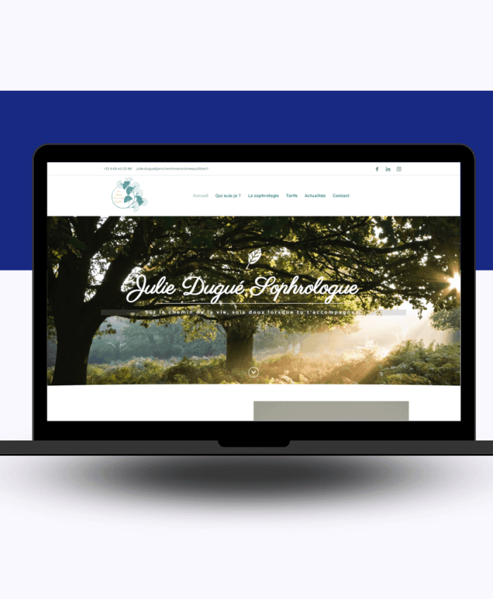 Création de site – Julie Dugué Sophrologue